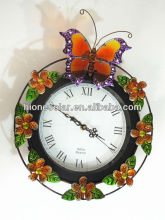 Butterfly garden decorative outdoor clock