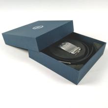 Embalaje de caja de hebilla de cinturón personalizada con logotipo de plata mate