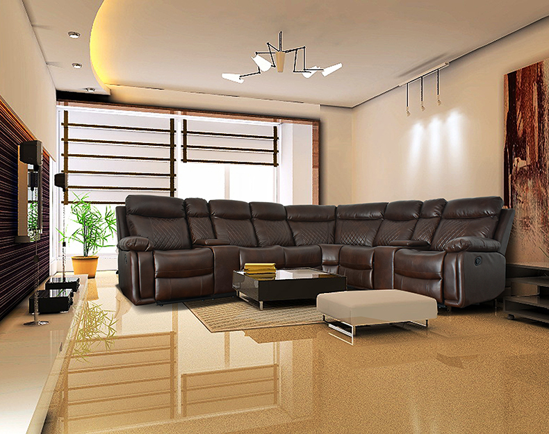 European Style Manual Recliner Sofa For Sale