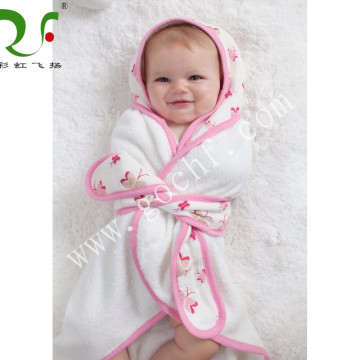 baby hooded terry towel wrap