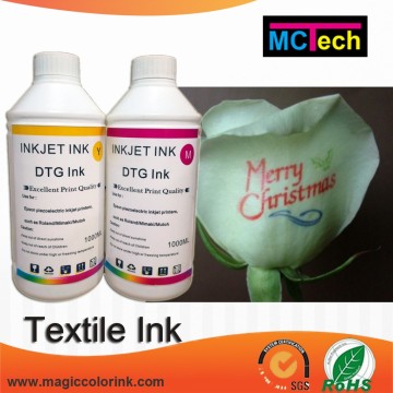 Digital inkjet print white ink and any color on red rose flower ink