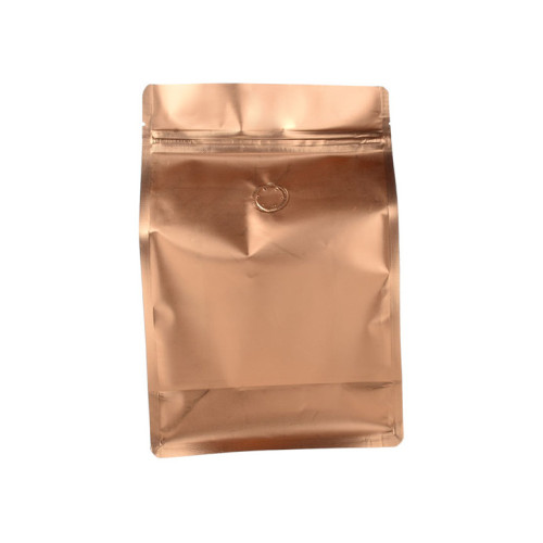 Bolsas de café de aluminio de oro elegantes vintage con ranura para tarjetas y primicia