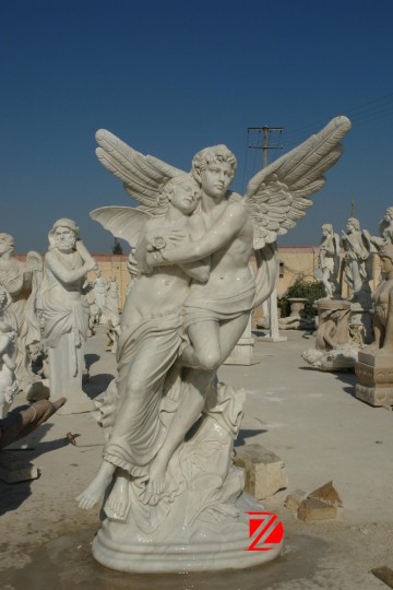 Marble angel of love statues