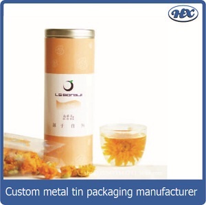 Scented flower tea metal package tin box