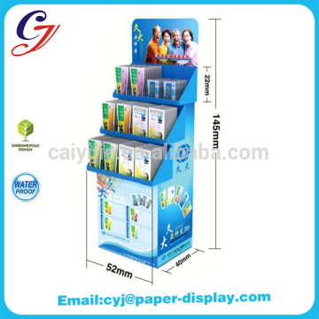 Showroom Paper Cardboard Display Rack Corrugated Floor Display