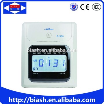 office card punch time record attendance system/employee time attendance system