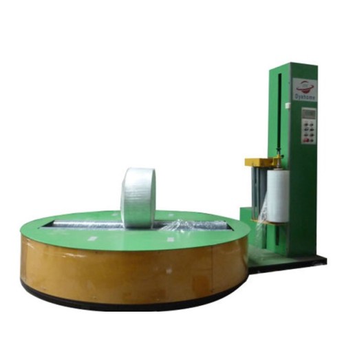 Auto fabric roll stretch film wrapping machine