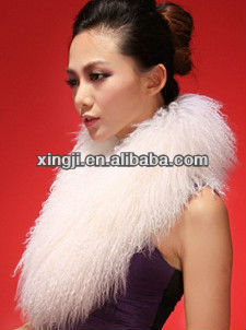 natural color fur collar for jacket with lining
