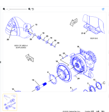 140M rear wheel axle assembly 284-5013