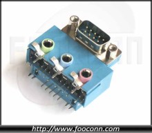 D-SUB Stack Connector Regular 9/3 Phone Jack