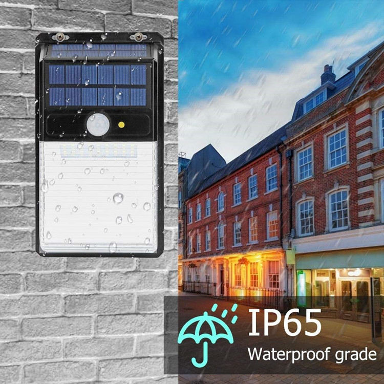 Wason New Dual Solar Panel Long Lifetime 36LED Ultra Bright Garden Led Lamp Solar Light Waterproof Motion Sensor Wall Light