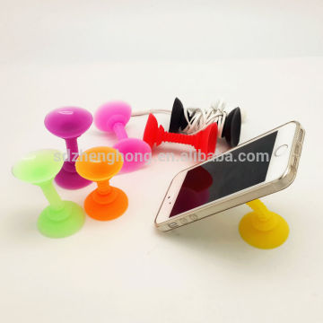 Promotion silicone suction cup holder for mobile phone