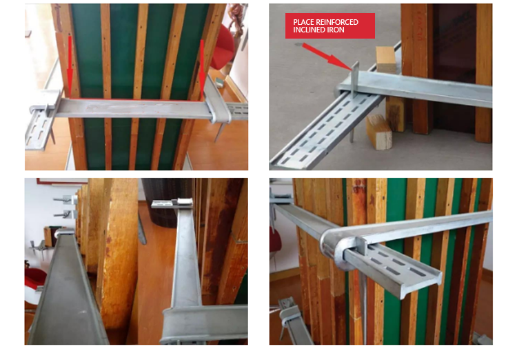 galvanized white formwork clamp adjustable beam column formeork steel clamps for column