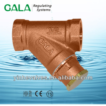 threaded bronze strainer