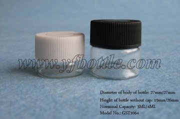 3ml,4ml glass cream jar