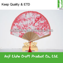 Handicraft Cloth Bamboo Lace Hand Fan
