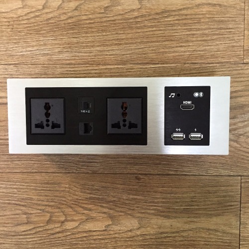 All in one ISDN Hotal wall socket Medira Hub /Padapter Plate combines Media Hub