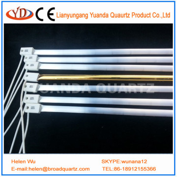 Quartz infrared oven heating tube elements