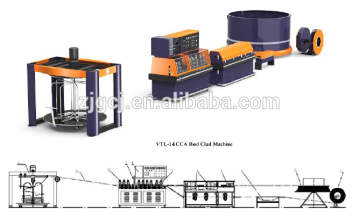 10% and 15% CCA Wire cladding and drawing machine