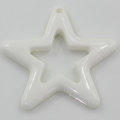 Hollow Star Flat Back Resin Kawaii Flatback Resin Cabochon DIY Haarschleifen Zubehör Cabochons Verzierungen Telefondeko