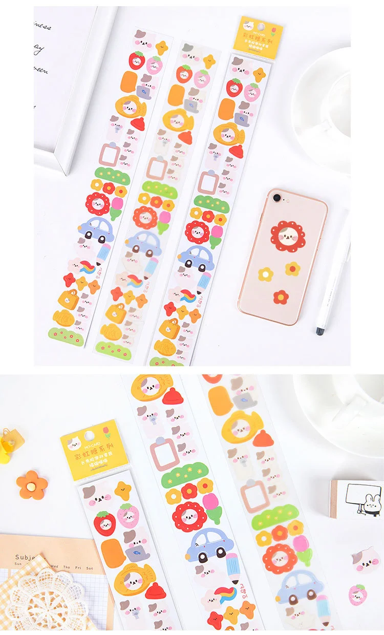 Rainbow Stickers of Stripe Packed