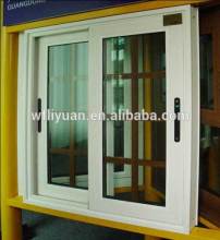 PVC slidng windows/pvc window with internal blinds/pvc window with grill design