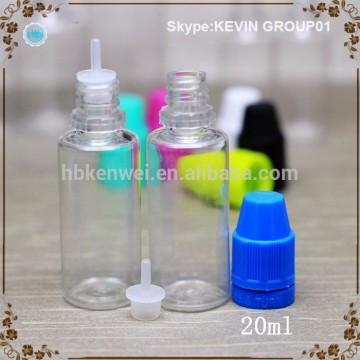 20ml e liquid bottle with childproof and tamper ring cap