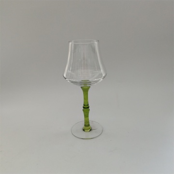 Creatief ontwerp bamboe gezamenlijke stengel wijnglas