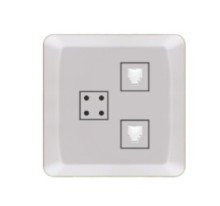 HGB 2 Gang Computer Socket & 1 Wall Socket
