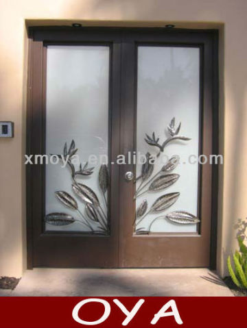 unique iron entry double doors tree doors steel doors