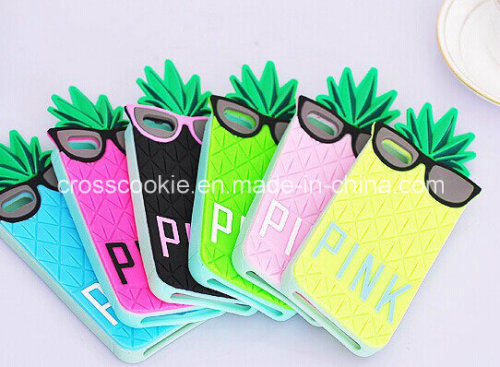 Cute 3D Pineapple Silicone Cell Phone Case for Samsung Galaxy Note3 /N9005