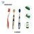 Classic Colorful Beautiful Adult Toothbrush