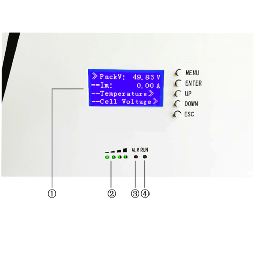 Larga vida útil 48V 10kWh batería de fosfato de litio