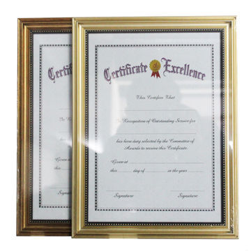 A4, A3 Certificate Document Frame