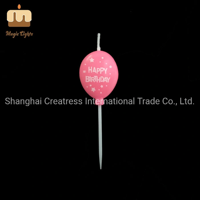 Chinese Smokeless Fancy Balloon Shape Birthday Candle UK