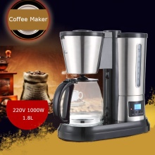 Hot Sale 1.8L Automatic Coffee Machine - Home and Office Drip Coffee Maker