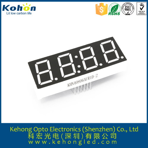 High quality four digit 0.80inch seven segment display