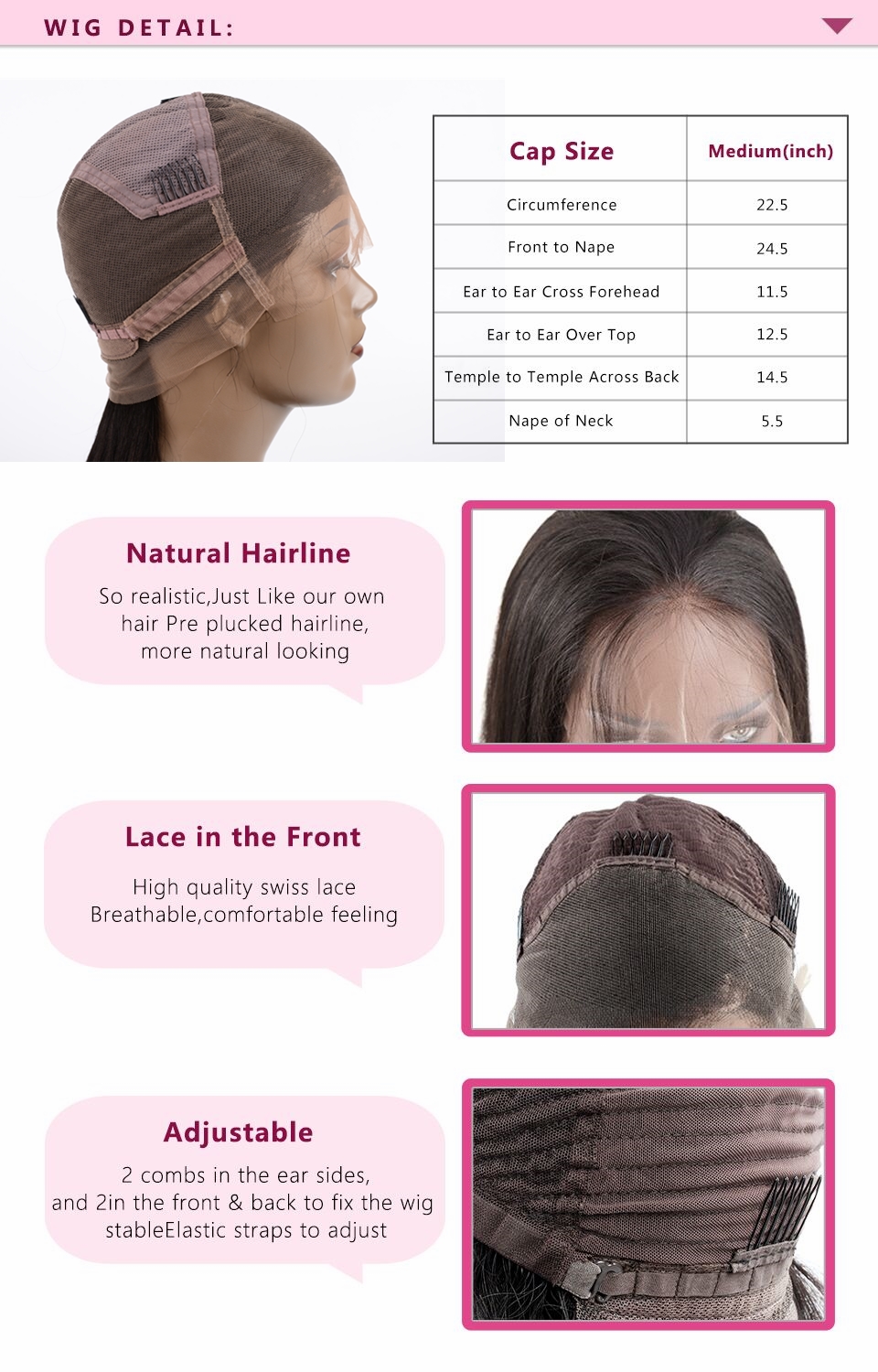 Straight Lace Front Human Hair Wigs For Women 13X4 Lace Frontal Wigs Human Hair Malaysian Straight Lace Closure Wig