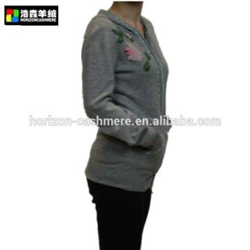 Cashmere Thick Sweater, Grey Women Cashmere Sweater