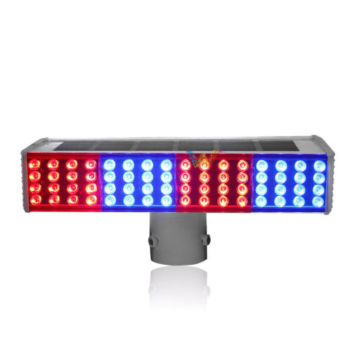 Integrated solar flash LED traffic signal strobe light