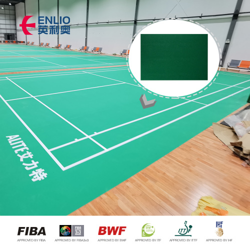 Material de piso de piso de badminton portátil barato de badminton