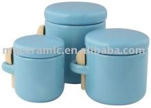 ceramic seal canister with spoon