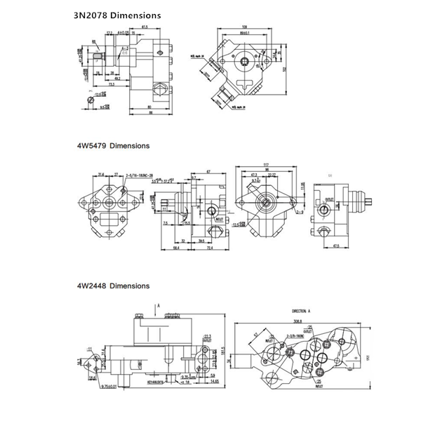 Cat pumps Dimensions-4