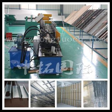 metal building roll forming machine stud os track, furring channel forming machine