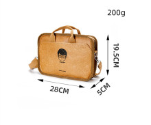 Eco-Friendly Washable Kraft Paper Shoulder Bag - Tyvek Casual Water Repellent Vegan Handbag