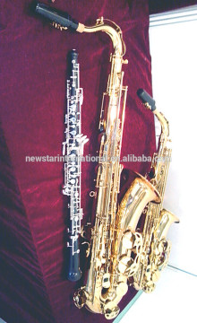 Gold lacquer professional wind instrument Tenor saxophone