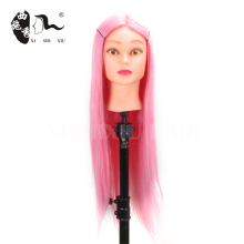 High tempeture fiber practice head training head synthetic barber practice cutting mannequin head for hairdressing salon