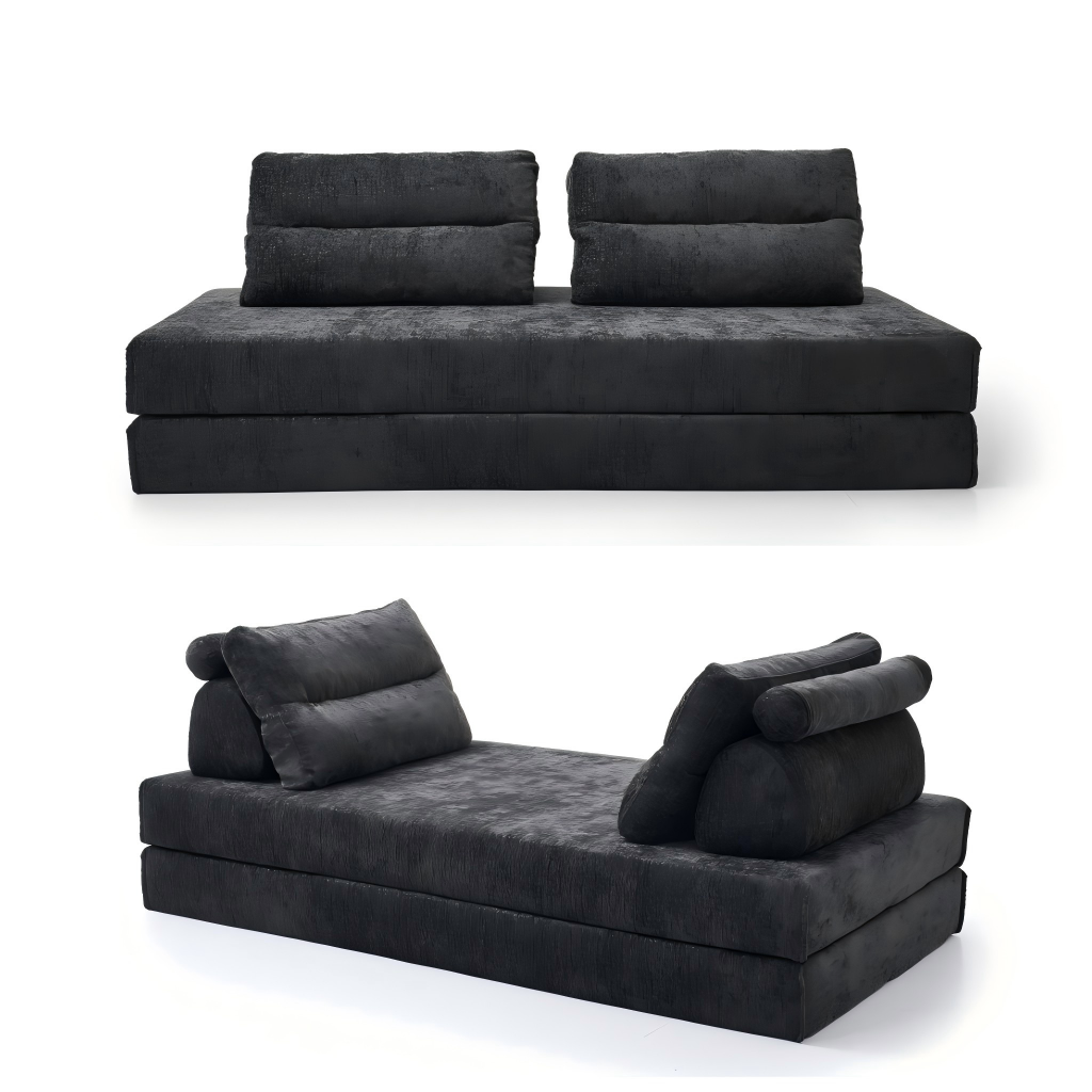 Giường sofa nén vải Chenille mui trần SereneHaven H036 SereneHaven H036 Convertible Chenille Fabric Compressed Sofa Bed | Multi-Use Sofa Bed for Home & Commercial Spaces