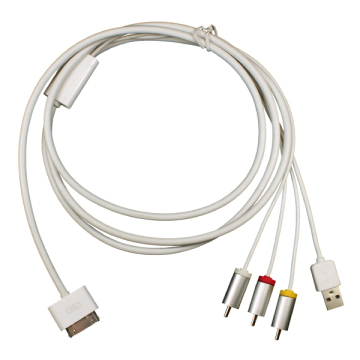 Apple AV Cable 1.8m for Apple iPad /iPhone/iPod Series (FLS-8116)