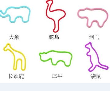 Animal Shape Silly Rubber Band, Customized Silicone Shaped Rubber Bands For Children